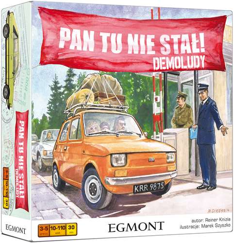 Pan tu nie stał! Demoludy gra planszowa Egmont PAP z czasów PRL z kultowymi samochodami