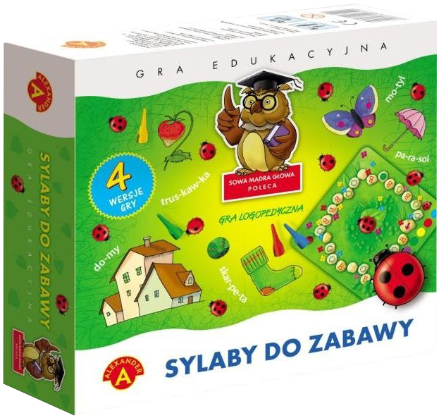 Gra ALEXANDER GRY Sylaby do zabawy wspierająca ćwiczenia analizy sylabowej