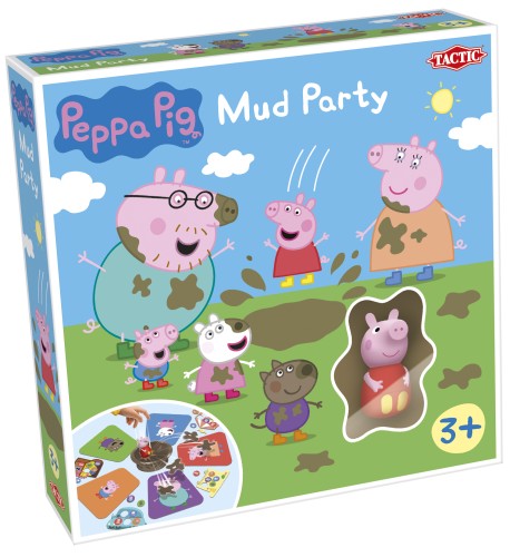 Gra planszowa Świnka Peppa: Błotna zabawa TACTIC GAMES z figurką i brodzikiem