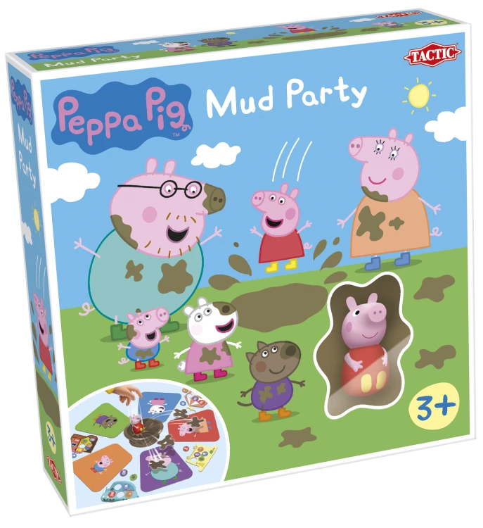 Gra planszowa Świnka Peppa: Błotna zabawa TACTIC GAMES z figurką i brodzikiem