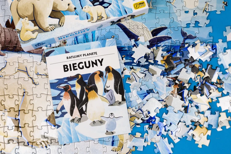Książka edukacyjna do zestawu Bieguny - informacje o środowisku biegunów