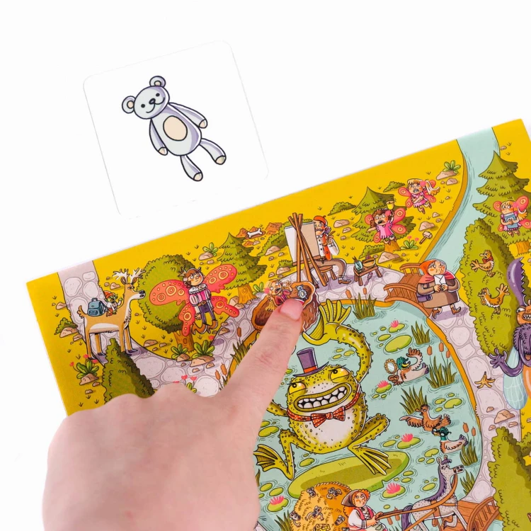 Ilustracje przedmiotów do odnalezienia na planszy W Krainie Baśni Muduko PAP