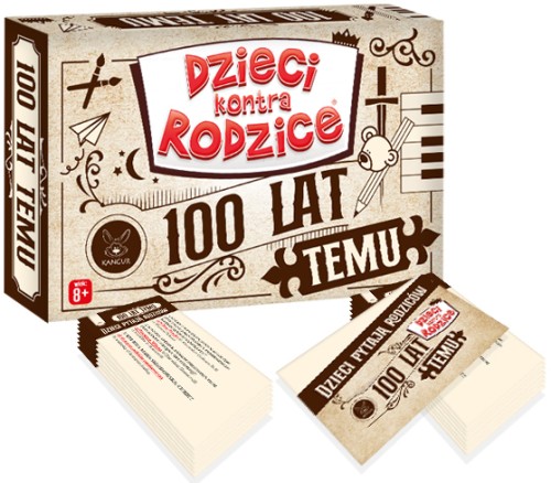 Dzieci kontra Rodzice. 100 lat temu - gra quizowa KANGUR w formacie 115x175 mm