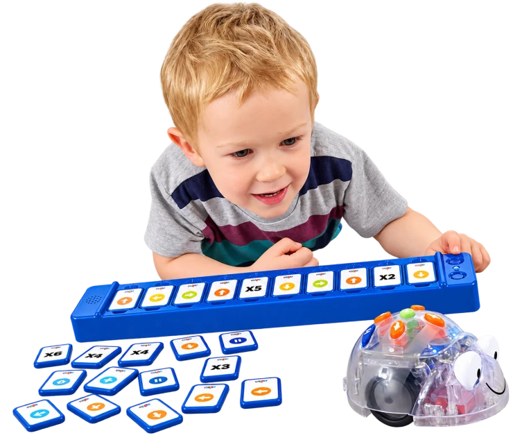 Programator TacTile Reader do robota Blue-Bot TTS w widoku z góry