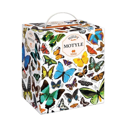 Puzzle Motyle 1000 elementów Bright Junior Media kolorowy obraz z motylami