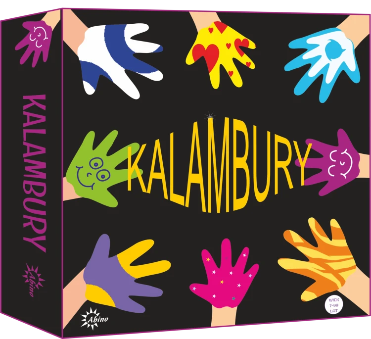 Kalambury ABINO gra rodzinna - plansza i elementy do rysowania i pokazywania haseł