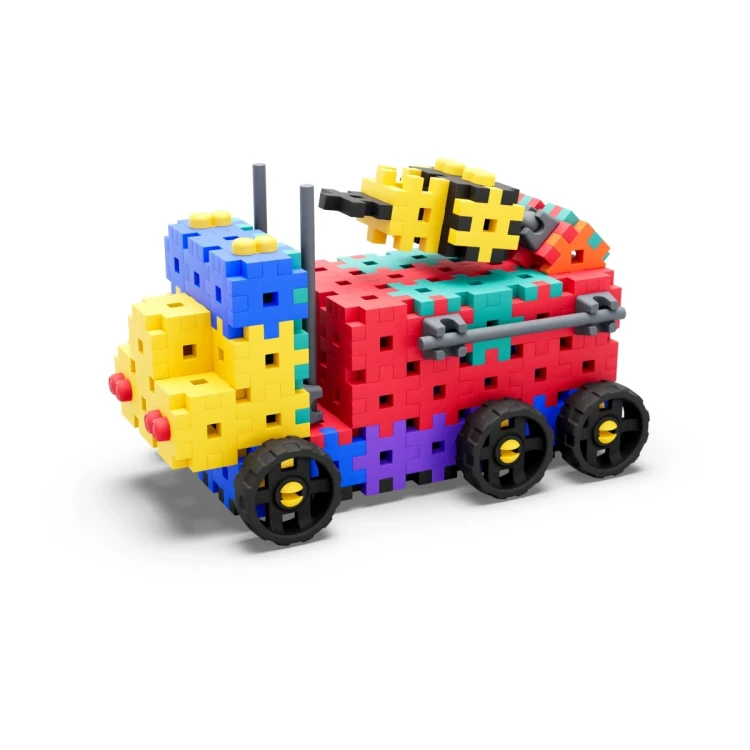 Model helikoptera zbudowany z klocków konstrukcyjnych Basic Tech+ MELI