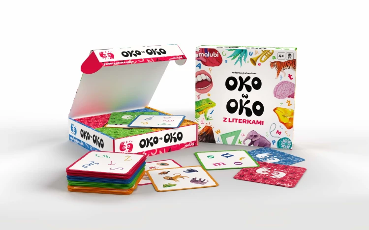 Gra edukacyjna Oko w Oko z literkami Malubi do nauki alfabetu i rozpoznawania liter