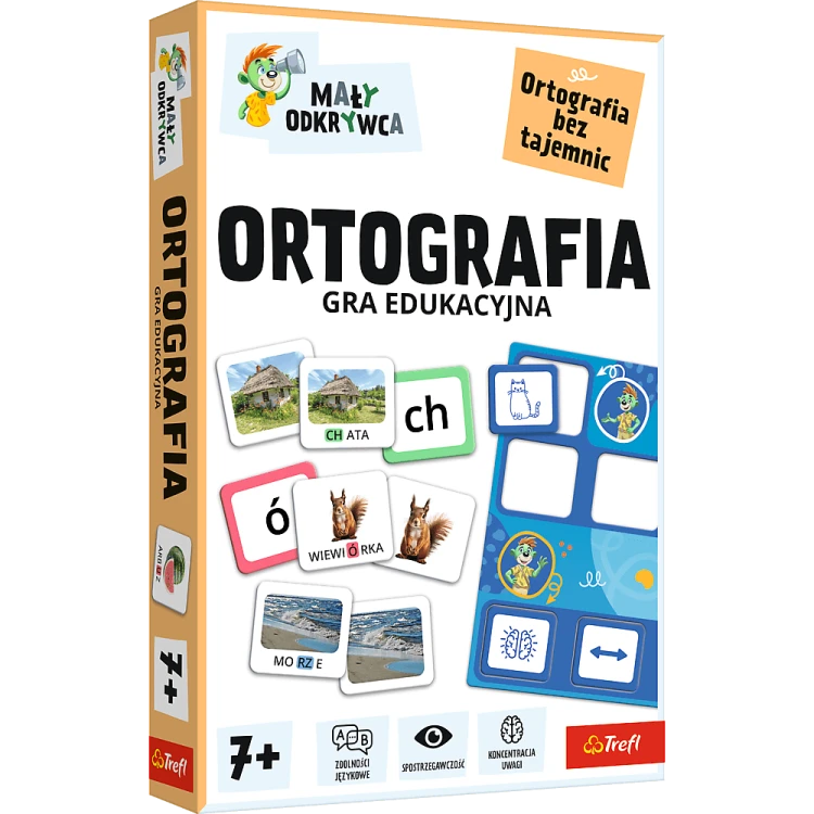 Ortografia Mały Odkrywca edukacyjna gra do nauki pisowni Trefl PAP