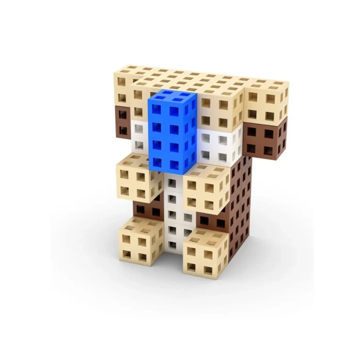 Dziecko bawiące się zestawem klocków konstrukcyjnych Cube EDU MELI