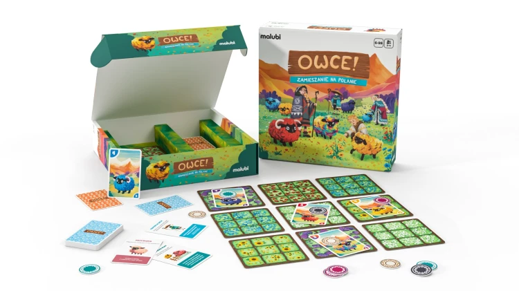 Gra Owce! Zamieszanie na polanie Malubi dla dzieci 6+ i rodzinnych rozgrywek