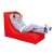 Fotel SOFT Relax ustawiony w dziecięcym wnętrzu obok zabawki, pokazujący skalę i ergonomię dla jednego dziecka