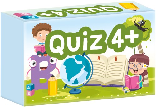 Zestaw kart z rysunkowymi zagadkami Quiz 4+ Mini KANGUR w formacie 46x73 mm