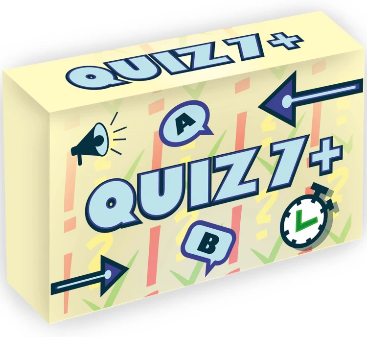 Zestaw 24 kart do gry Quiz 7+ dla dzieci od 7 lat KANGUR