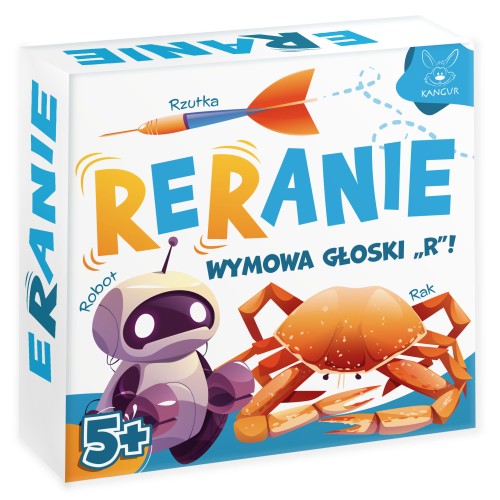 Gra Reranie KANGUR z ćwiczeniami języka, sylabami, słowami i rymowankami