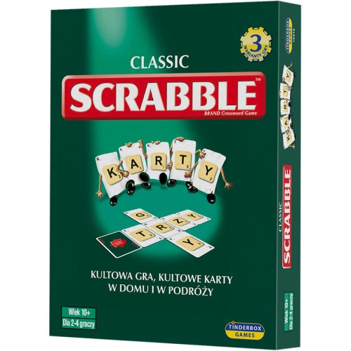 Zestaw kart Scrabble PIATNIK - trzy warianty rozgrywki w grze karcianej