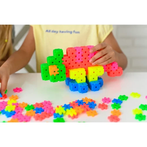 Zestaw Meli Basic Neon Travel Box – elementy 2,5 cm gotowe do łączenia na płasko i 3D