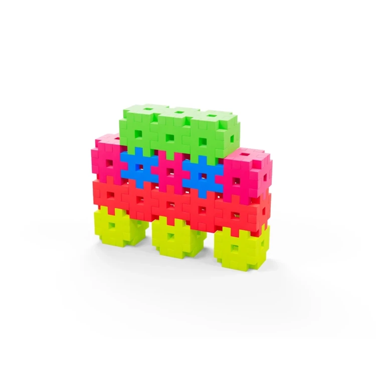 Zestaw klocków konstrukcyjnych Meli Basic o wymiarach 2,5 cm z neonowymi kolorami
