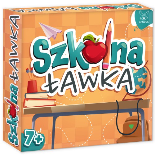 Karty do gry Szkolna Ławka KANGUR z pytaniami i zadaniami edukacyjnymi