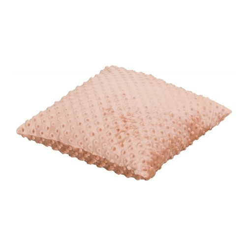 Detal poduszki Soft Hill brązowej pokazujący strukturę tkaniny i przeszycia, użyteczne przy wyborze koloru i faktury, rozmiar 40 x 40 cm