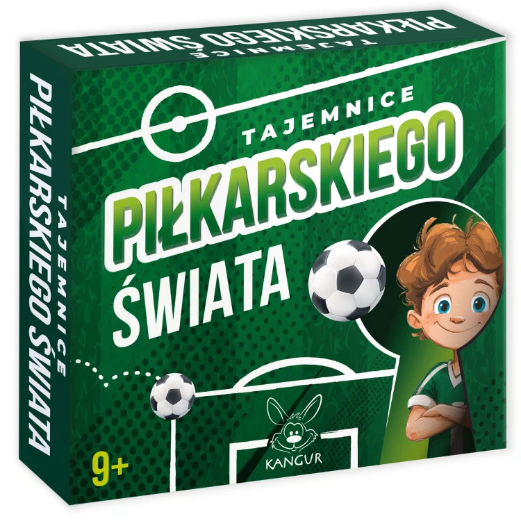 Zestaw kart quizu Tajemnice Piłkarskiego Świata marki KANGUR z pytaniami o piłkę nożną