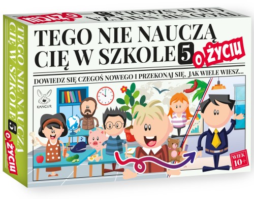 54 karty do gry quizowej Tego nie nauczą Cię w szkole 5: O życiu – widok rozłożonych kart