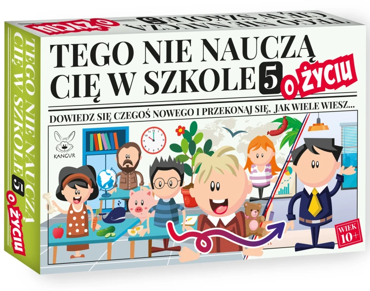 54 karty do gry quizowej Tego nie nauczą Cię w szkole 5: O życiu – widok rozłożonych kart