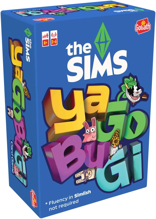 Widok na elementy do tworzenia fraz i żetony w grze The Sims Simlish YaGoBuGi GOLIATH