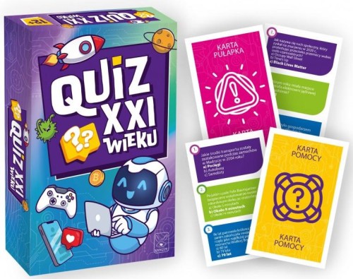 Gra edukacyjna Quiz XXI wieku KANGUR z 144 pytaniami o współczesnym świecie