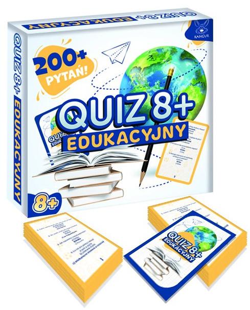 Gra edukacyjna Quiz Edukacyjny KANGUR z ponad 200 pytaniami dla dzieci 8+ w formacie 175x185 mm