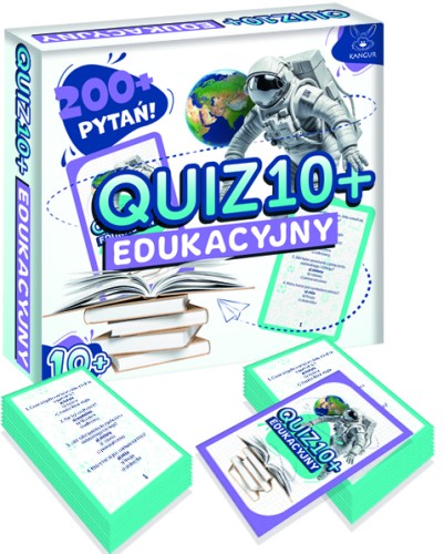 Quiz Edukacyjny 10+ KANGUR - gra edukacyjna dla dzieci od 10 lat w formacie 175x185 mm