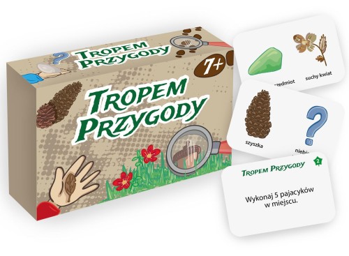Gra edukacyjna Tropem Przyrody Mini 24 karty KANGUR