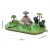 Kolorowe figurki dinozaurów z zestawu Half Toys do zabawy w prehistoryczny świat