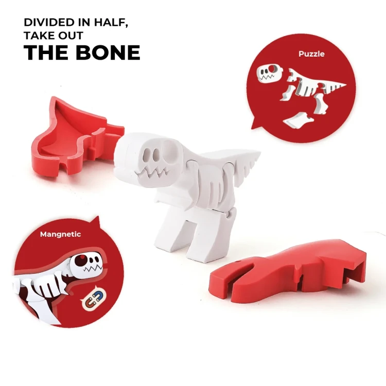 Składana kartonowa diorama Half Toys jako tło do zabawy figurkami dinozaurów
