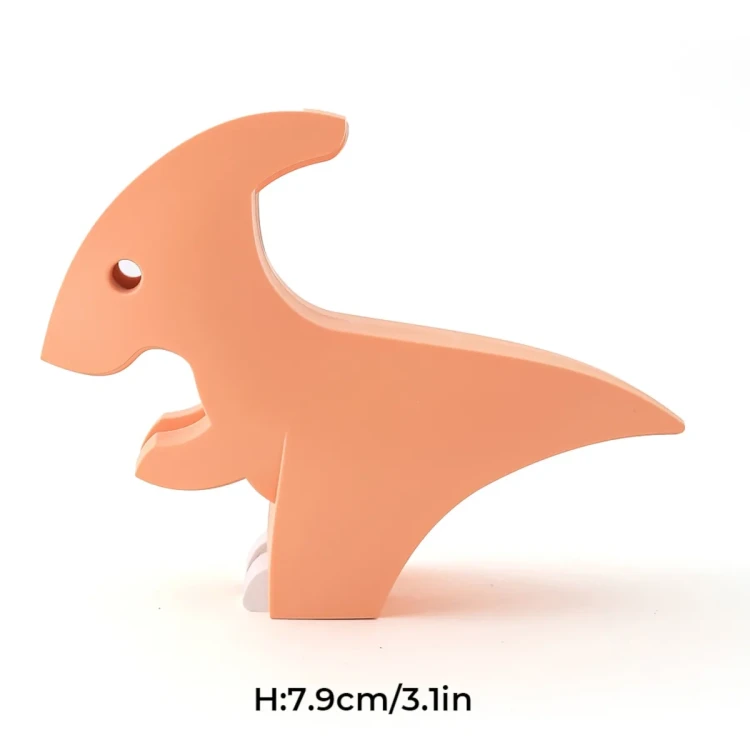 Dinozaur Half Toys złożony z kolorowych części i białych elementów kości