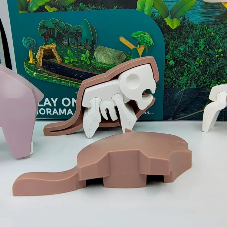 Magnetyczne figurki Half Toys łączące układanie puzzli i zabawę