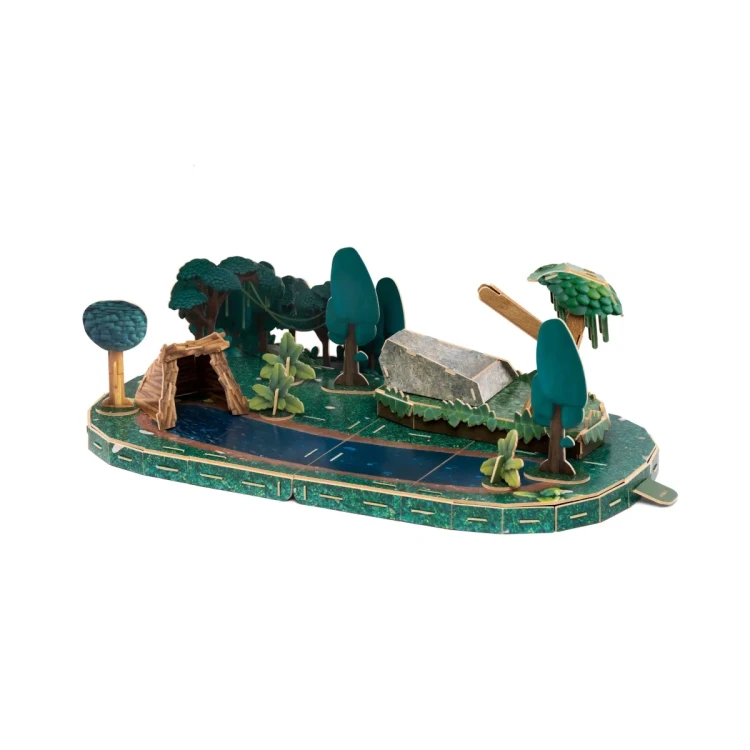 Diorama Half Toys z leśną sceną do ekspozycji złożonych figurek