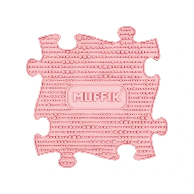 Widok boczny na miękką piankę EVA mat sensorycznych Baby Set Pastel Muffik