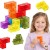 Zestaw klocków magnetycznych Tetris 3D WOOPIE z 7 transparentnych elementów w kolorach tęczy