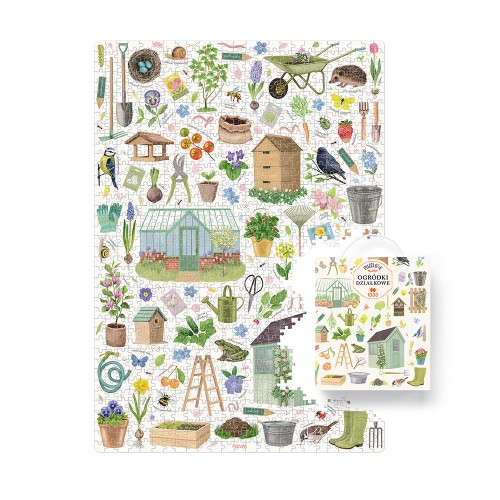 Plakat do puzzli Puzzlove Ogródki działkowe 48x68 cm Bright Junior Media