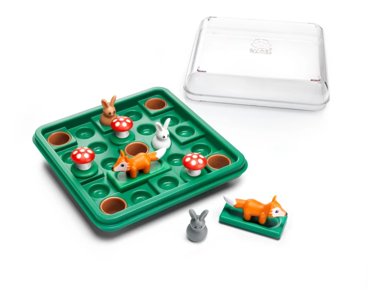 Elementy gry Hop do Norki – króliczki, lisy i grzybki w zestawie IUVI Games