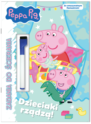 Świnka Peppa. Zadania do ścierania – książeczka edukacyjna Media Service Zawada