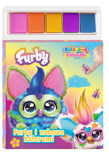 Kreatywna książka Furby do malowania palcami z zadaniami plastycznymi dla dzieci