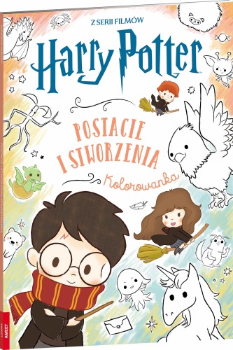 Kolorowanka Harry Potter dla dzieci AMEET z bohaterami i magicznymi stworzeniami
