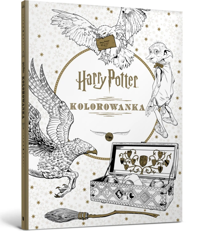 Kolorowanka Harry Potter Artbooks z bohaterami i scenami z filmów, 96 stron.