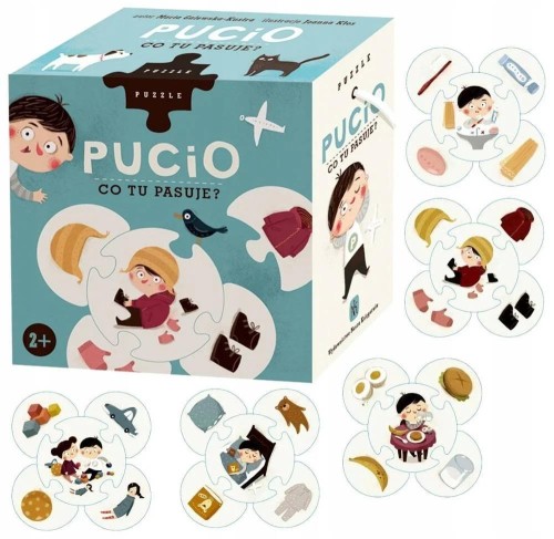 Puzzle edukacyjne Pucio od NASZA KSIĘGARNIA w rozmiarze 135x70x2 mm