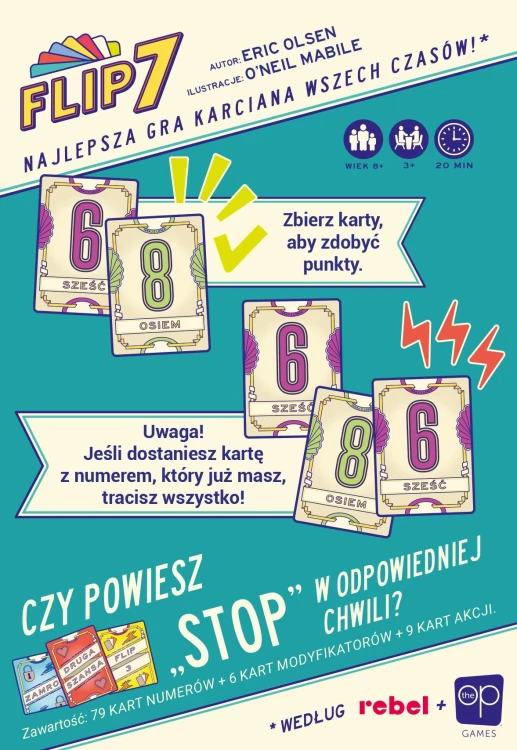 Rozgrywka Flip 7 – gracze dobierają karty podczas zabawy