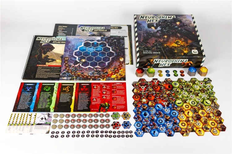 Zestaw podstawowy gry planszowej Neuroshima Hex od Portal Games