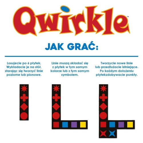 Drewniane płytki do gry Qwirkle zbliżenie na kolorowe kształty