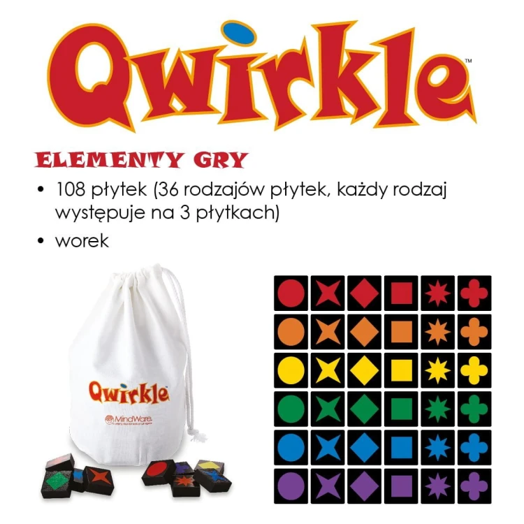 Kolorowe drewniane płytki gry Qwirkle na stole widok z góry